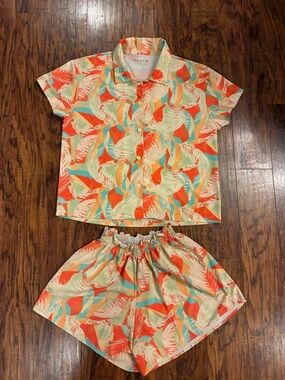Skatie Hot Tropical Print Matched Set